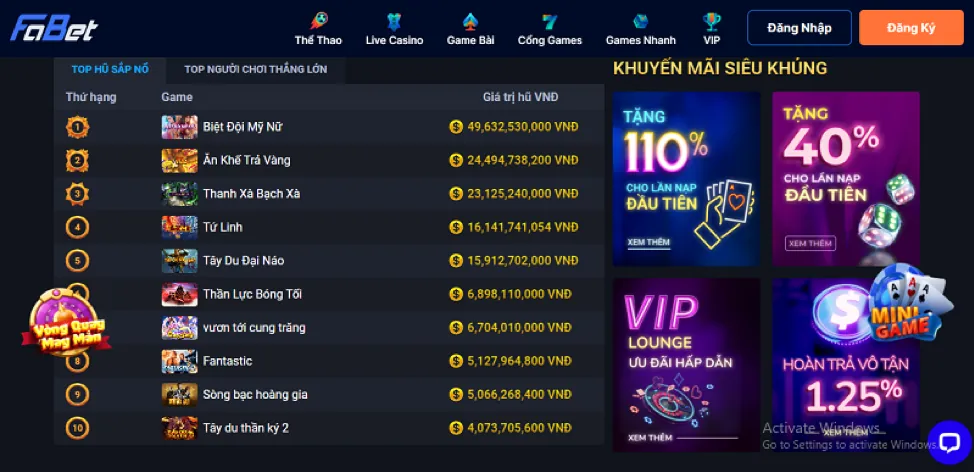 Thưởng sinh nhật và sự kiện đặc biệt hitclub